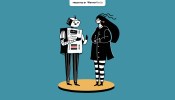 由WarnerMedia赞助的机器人和女人聊天插图